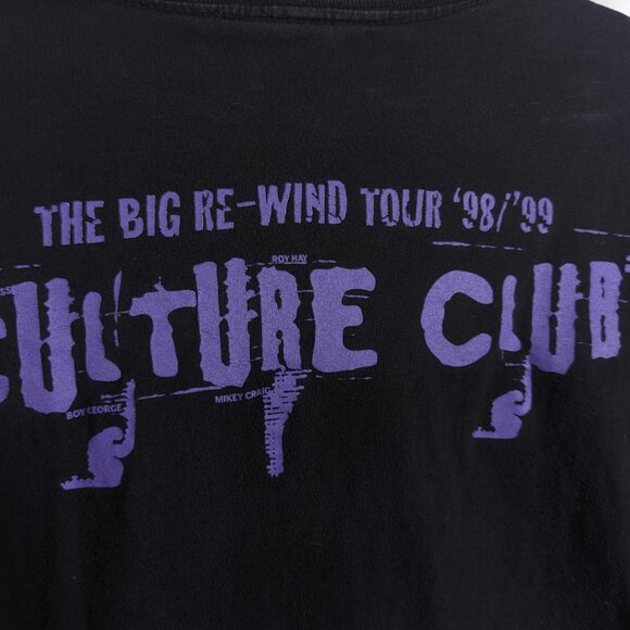 Culture Club The Big Rewind Tour 1998-99 Vintage Band Tee T-Shirt Size Large - Picture 5 of 6